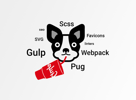 Gulp сборка с использованием Pug, Scss, Webpack, Linter, SVG, Favicons